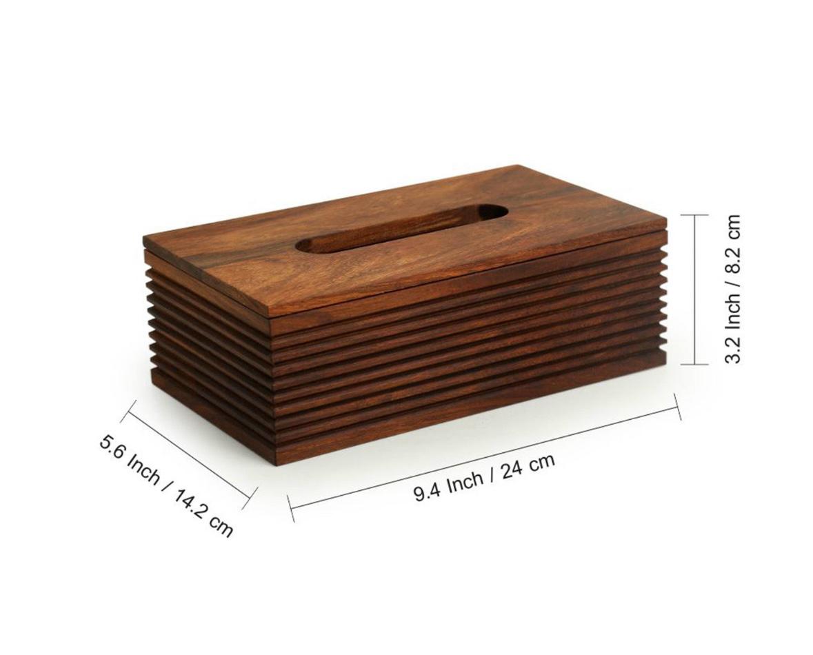 Wooden Resin Tissue Box